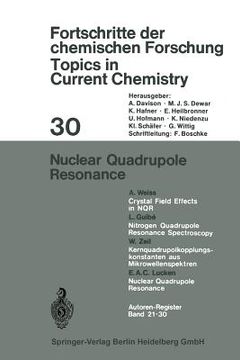 portada nuclear quadrupole resonance (en Inglés)