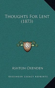 portada thoughts for lent (1873) (en Inglés)