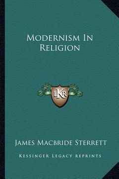 portada modernism in religion (en Inglés)