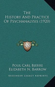portada the history and practice of psychanalysis (1920)