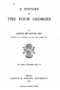 portada A History of the Four Georges (en Inglés)