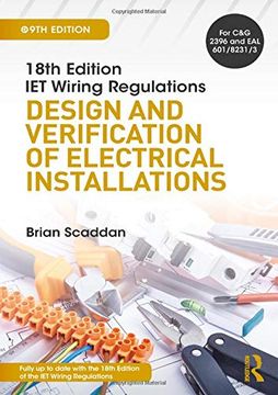 portada Iet Wiring Regulations: Design and Verification of Electrical Installations, 9th ed (en Inglés)