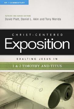 portada Exalting Jesus in 1 2 Timothy and Titus (Christ-Centered Exposition Commentary) (en Inglés)