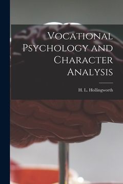 portada Vocational Psychology and Character Analysis (en Inglés)