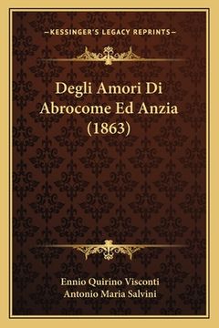 portada Degli Amori Di Abrocome Ed Anzia (1863) (in Italian)