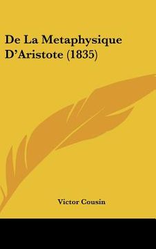 portada de la metaphysique d'aristote (1835) (in English)