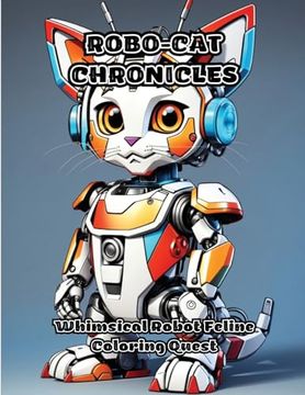 portada Robo-Cat Chronicles: Whimsical Robot Feline Coloring Quest (en Inglés)