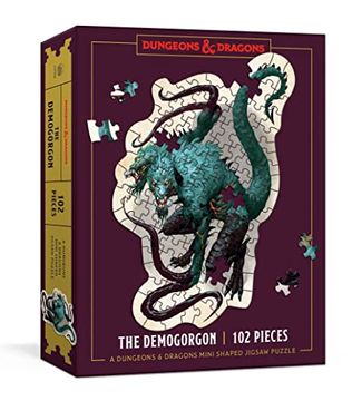 portada Dungeons & Dragons Mini Shaped Jigsaw Puzzle: The Demogorgon Edition: 102-Piece Collectible Puzzle for all Ages 