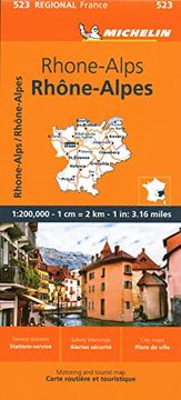 portada Rhone-Alps - Michelin Regional map 523 (Michelin Maps, 523)