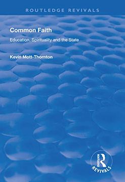 portada Common Faith: Education, Spirituality and the State (in English)