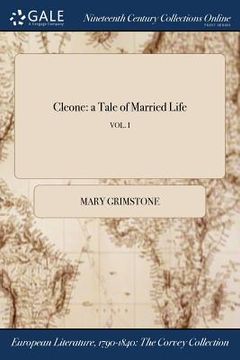 portada Cleone: a Tale of Married Life; VOL. I