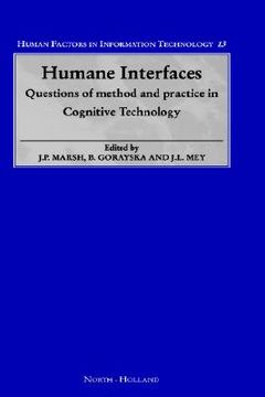portada humane interfaces: questions of method and practice in cognitive technology (in English)