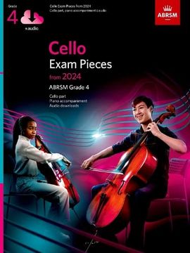 portada Cello Exam Pieces From 2024, Abrsm Grade 4, Cello Part, Piano Accompaniment & Audio (in English)