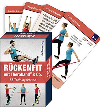 portada Trainingskarten: Rückenfit mit Theraband® & Co. 55 Trainingskarten (Trainingsreihe von Ronald Thomschke) (en Alemán)