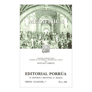 portada Metafisica (16ª Ed. ) (in Spanish)