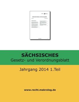 portada SÄCHSISCHES Gesetz- und Verordnungsblatt: Jahrgang 2014 1.Teil