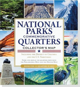 portada National Parks Commemorative Quarters Collector's Map 2010-2021 (includes both mints!) (in English)