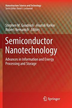 portada Semiconductor Nanotechnology: Advances in Information and Energy Processing and Storage (en Inglés)