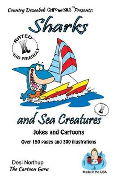 portada Sharks and Sea Creatures -- Jokes and Cartoons: in Black + White (en Inglés)