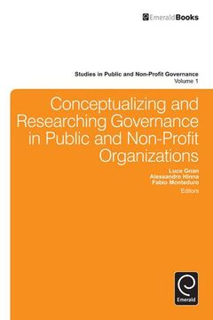 portada Conceptualizing and Researching Governance in Public and Non-Profit Organizations (Studies in Public and Non-Profit Governance)