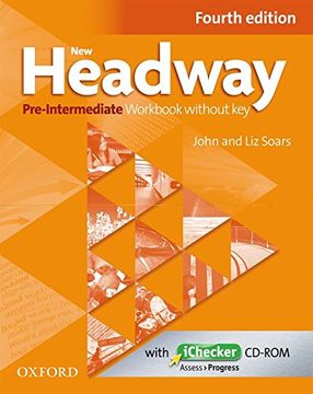 portada New Headway 4th Edition Pre-Intermediate. Workbook and Ichecker Without key (en Inglés)