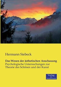 portada Das Wesen Der Asthetischen Anschauung (German Edition)