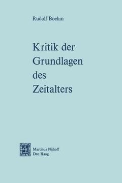 portada Kritik Der Grundlagen Des Zeitalters (en Alemán)