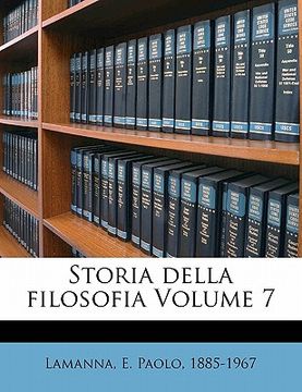 portada Storia Della Filosofia Volume 7 (en Italiano)