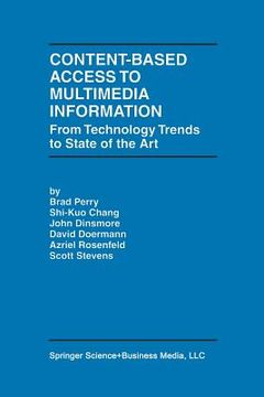 portada Content-Based Access to Multimedia Information: From Technology Trends to State of the Art