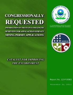 portada Congressionally Requested Information on the Status and Length of Review for Appalachian Surface Mining Permit Application (en Inglés)