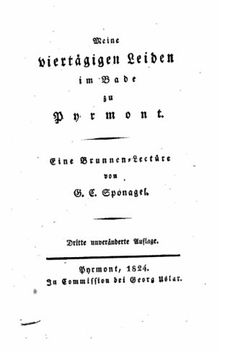 portada Meine viertägigen Leiden im Bade zu Pyrmont, eine Brunnen-Lectüre (German Edition)