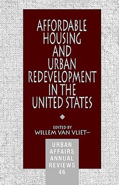 portada affordable housing and urban redevelopment in the united states: learning from failure and success (en Inglés)