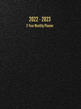 portada 2022 - 2023 2-Year Monthly Planner: 24-Month Calendar (Black) - Large (in English)