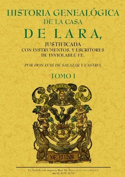 portada Historia Genealógica de la Casa de Lara (Obra Completa): 4T. Historia Genealogica de la Casa de Lara