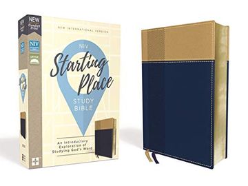 portada Niv, Starting Place Study Bible, Leathersoft, Blue (en Inglés)