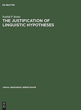 portada The Justification of Linguistic Hypotheses (Janua Linguarum. Series Maior) (en Inglés)