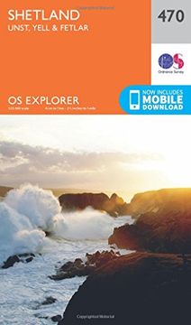 portada Shetland - Unst, Yell and Fetlar 1 : 25 000 (OS Explorer Active Map)