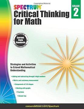 portada Spectrum Critical Thinking for Math, Grade 2