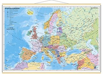 portada Staaten Europas, Politisch. Wandkarte Mini-Format (in German)