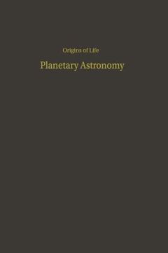 portada proceedings of the third conference on origins of life: planetary astronomy (in English)