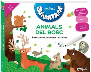 portada Mini Avivament Animals del Bosc. Per Escriure, Esborrar i Escolta r (in Catalá)
