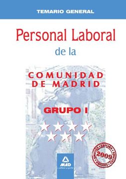 portada Personal Laboral De La Comunidad De Madrid. Grupo I. Temario General