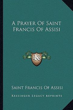 portada a prayer of saint francis of assisi (en Inglés)