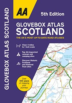 portada Aa Glovebox Atlas Scotland Paperback (Glovebox Atlas) (uk Atlas) (a5 Size) (aa Road Atlas Britain)