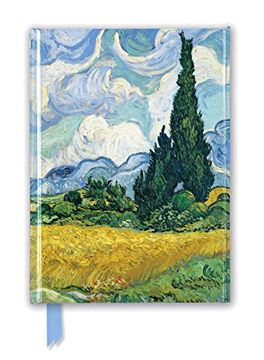 portada Van Gogh: Wheat Field with Cypresses (Foiled Journal) (Flame Tree Nots) (en Inglés)