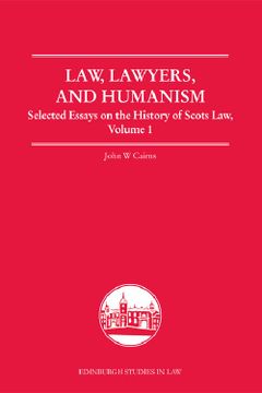 portada Law, Lawyers, and Humanism: Selected Essays on the History of Scots Law, Volume 1 (Edinburgh Studies in Law) (en Inglés)