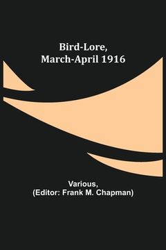 portada Bird-Lore, March-April 1916 (in English)