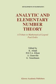 portada analytic and elementary number theory: a tribute to mathematical legend paul erdos