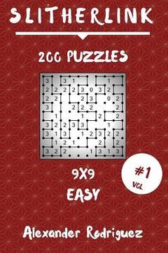 portada Slitherlink Puzzles 9x9 - Easy 200 vol. 1 (en Inglés)