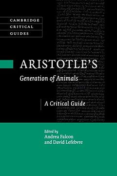 portada Aristotle's Generation of Animals (Cambridge Critical Guides) 